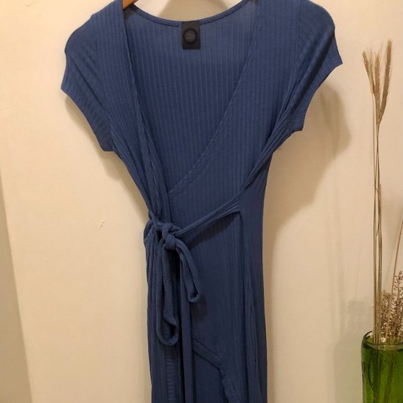 Blue Wrap Dress - Picture 1 of 2
